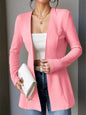One Button Long Sleeve Blazer