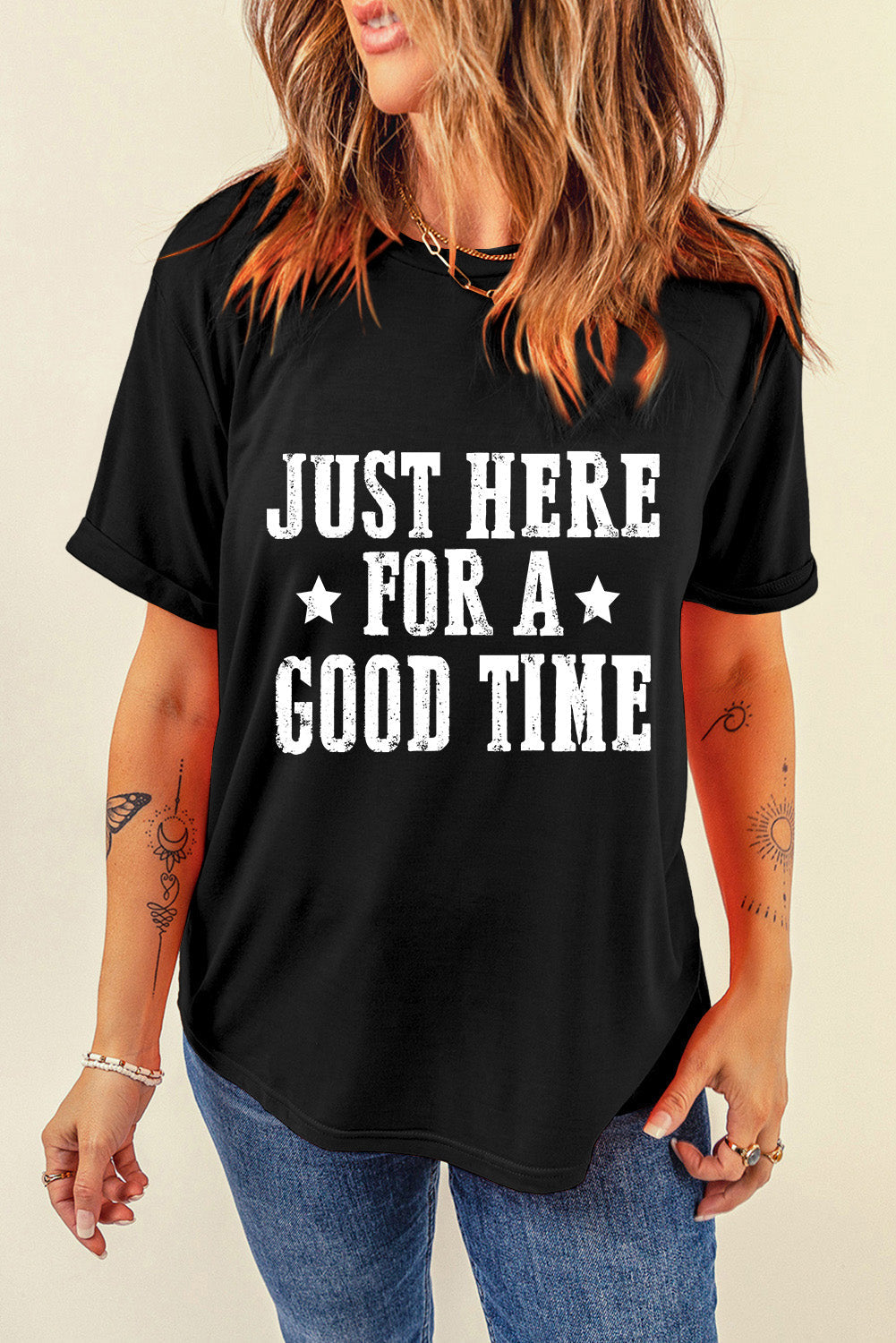 Women's Letter Graphic Tee