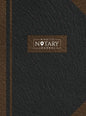 Mobile Notary Journal: Hardbound Record Book Logbook for Notarial Acts, 390 Entries, 8.5" x 11", Black and Brown Cover - Hardcover