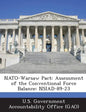 NATO-Warsaw Pact: Assessment of the Conventional Force Balance: Nsiad-89-23 - Paperback