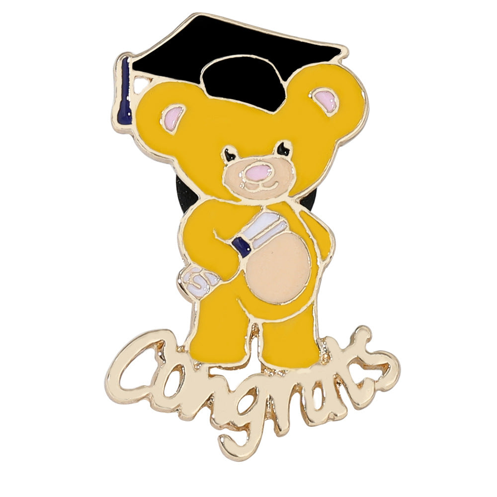 New Graduation Season Bachelors Cap Series Brooch Set