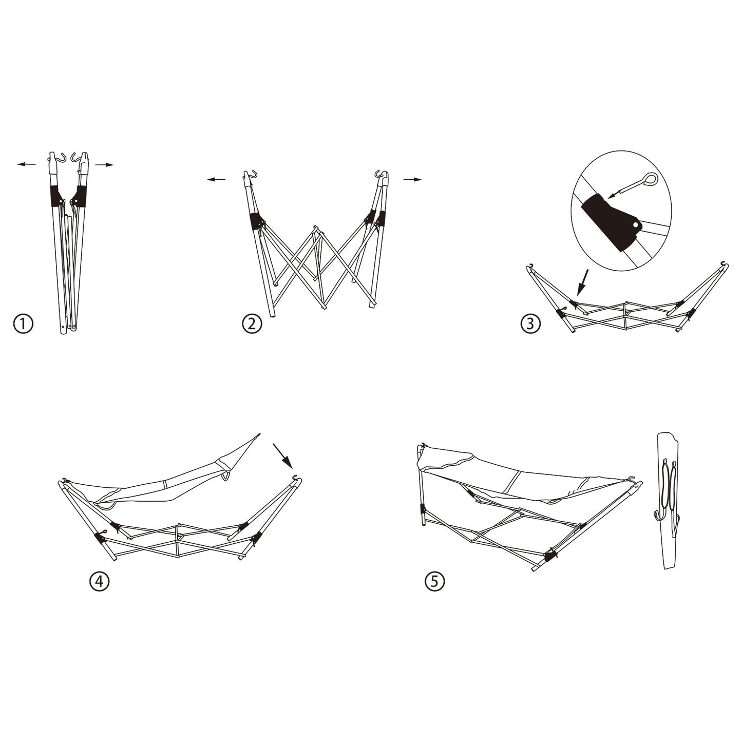 Foldable Hammock with Carrying Bag