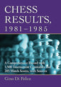 Chess Results, 1981-1985: A Comprehensive Record with 1,508 Tournament Crosstables and 205 Match Scores, with Sources - Paperback