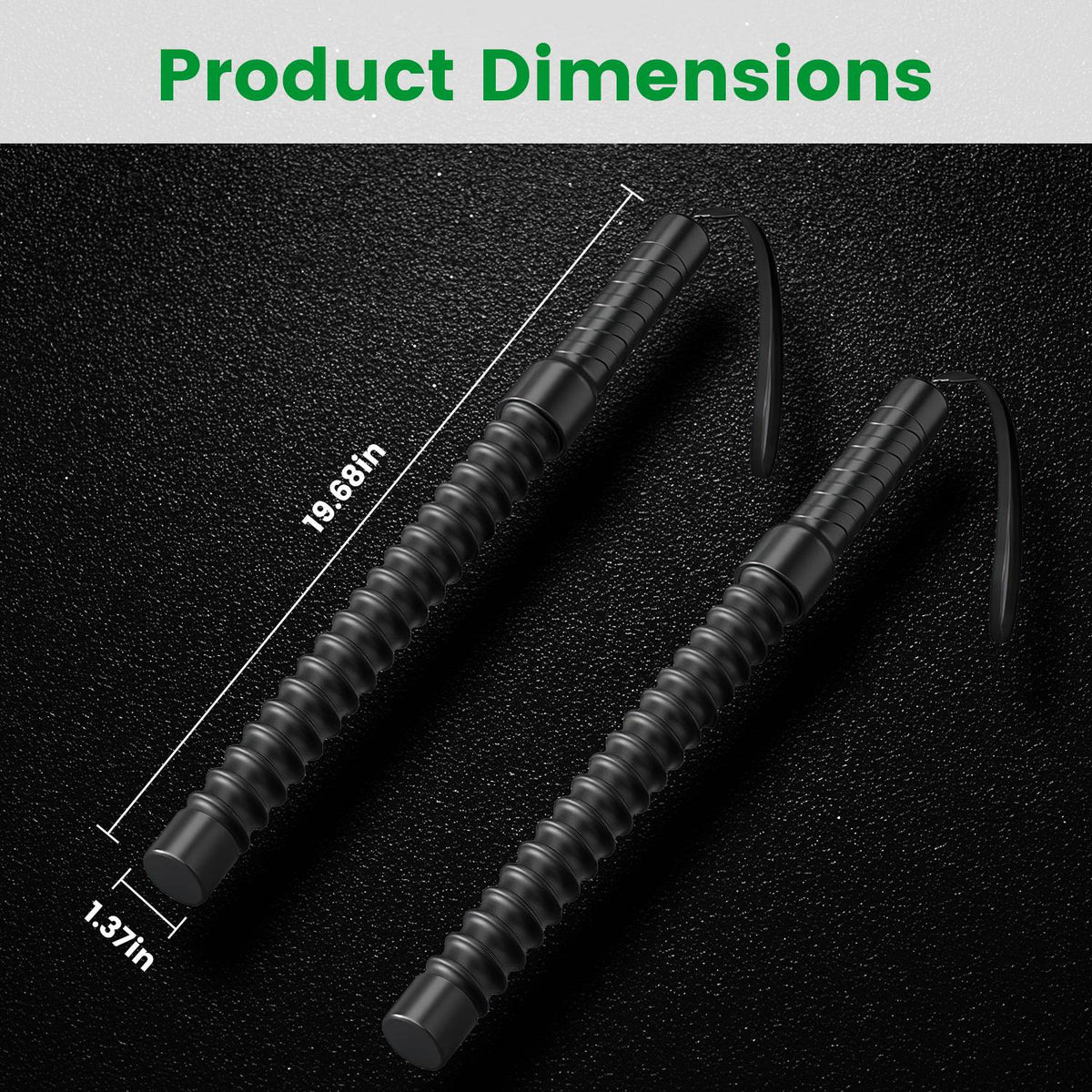 1Pair Ropeless Battle Ropes with Waist Strap Portable Home Workout Training Gear