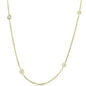 1ct Diamonds By The Yard 18" 14K Yellow Gold Womens Necklace