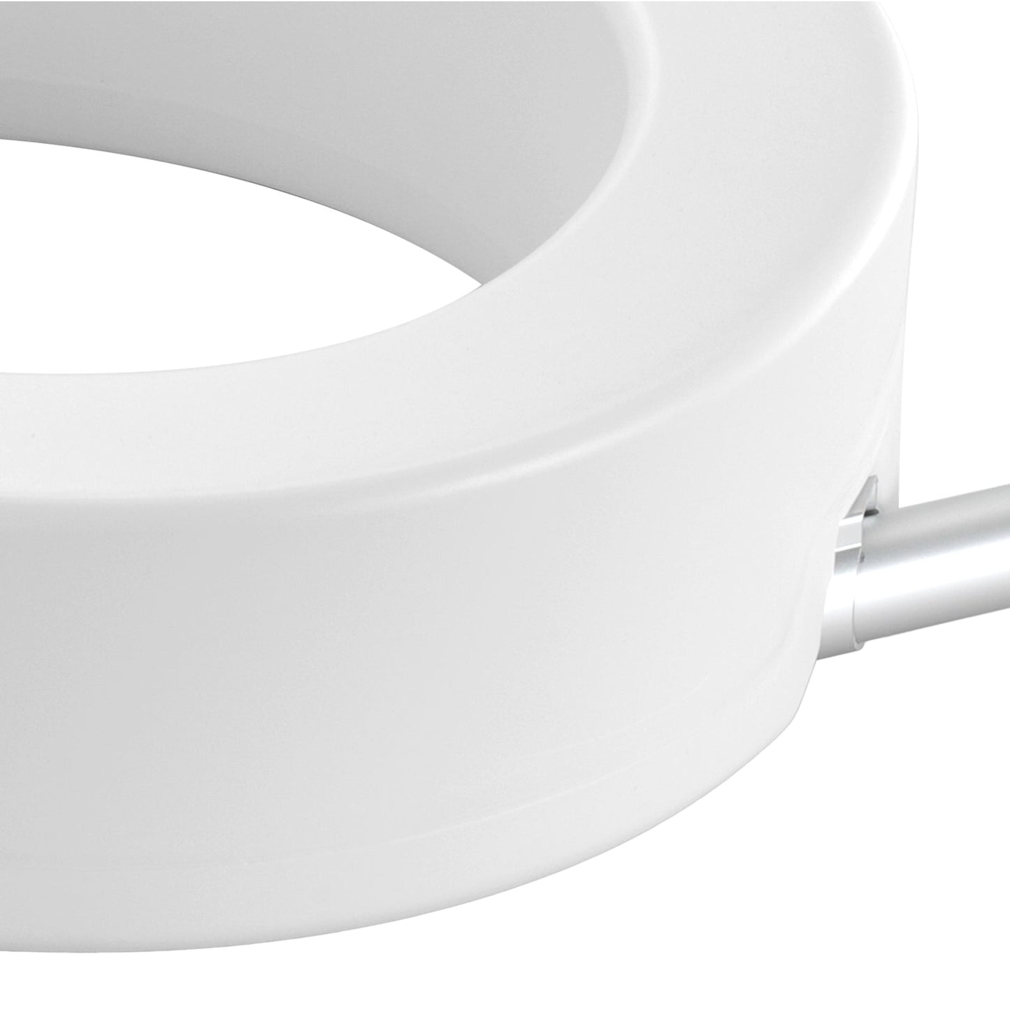 Raised Toilet Seat 3.5 In Height Aluminum Handrail EVA Padded Arms 300 LB