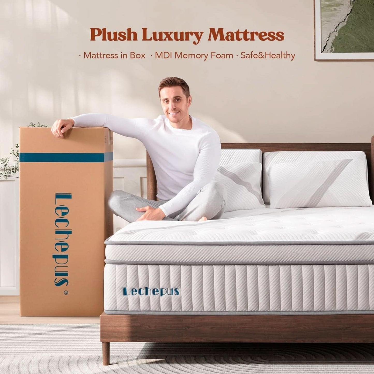 King Size Hybrid Memory Foam Mattress Support System