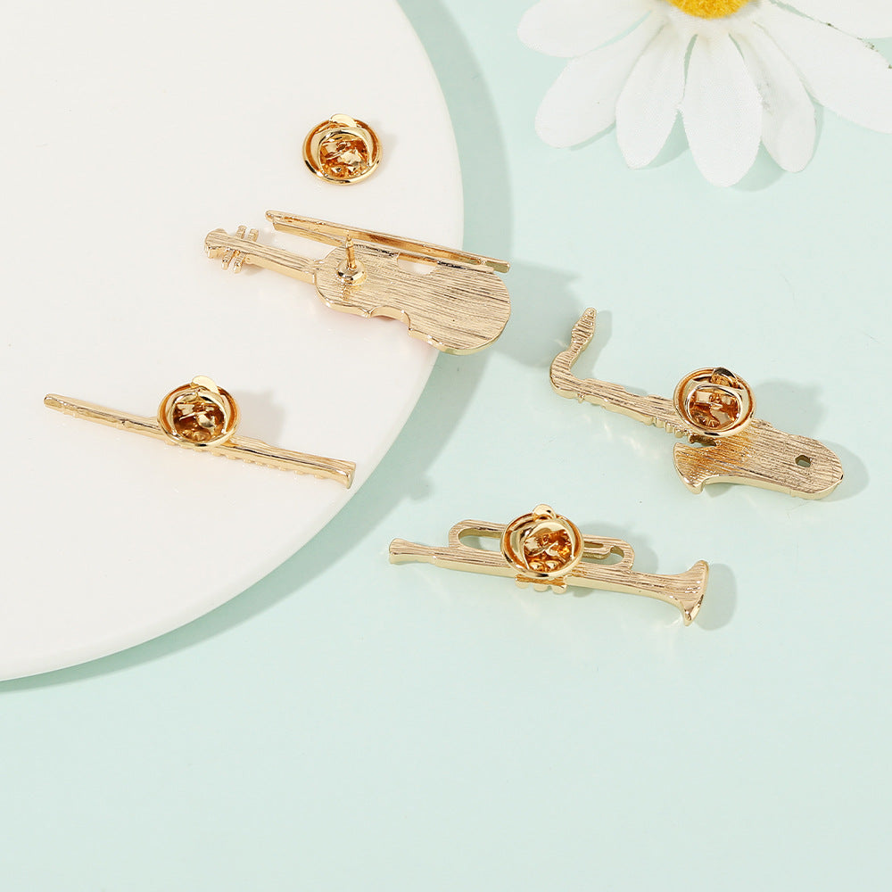Note-shaped Personalized Music-themed Brooch