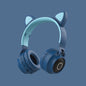 LED Light Cat Ear Headphones Wireless Bluetooth 5.0 Headset Portable Foldable Kids Headphone With Microphone Best Gift