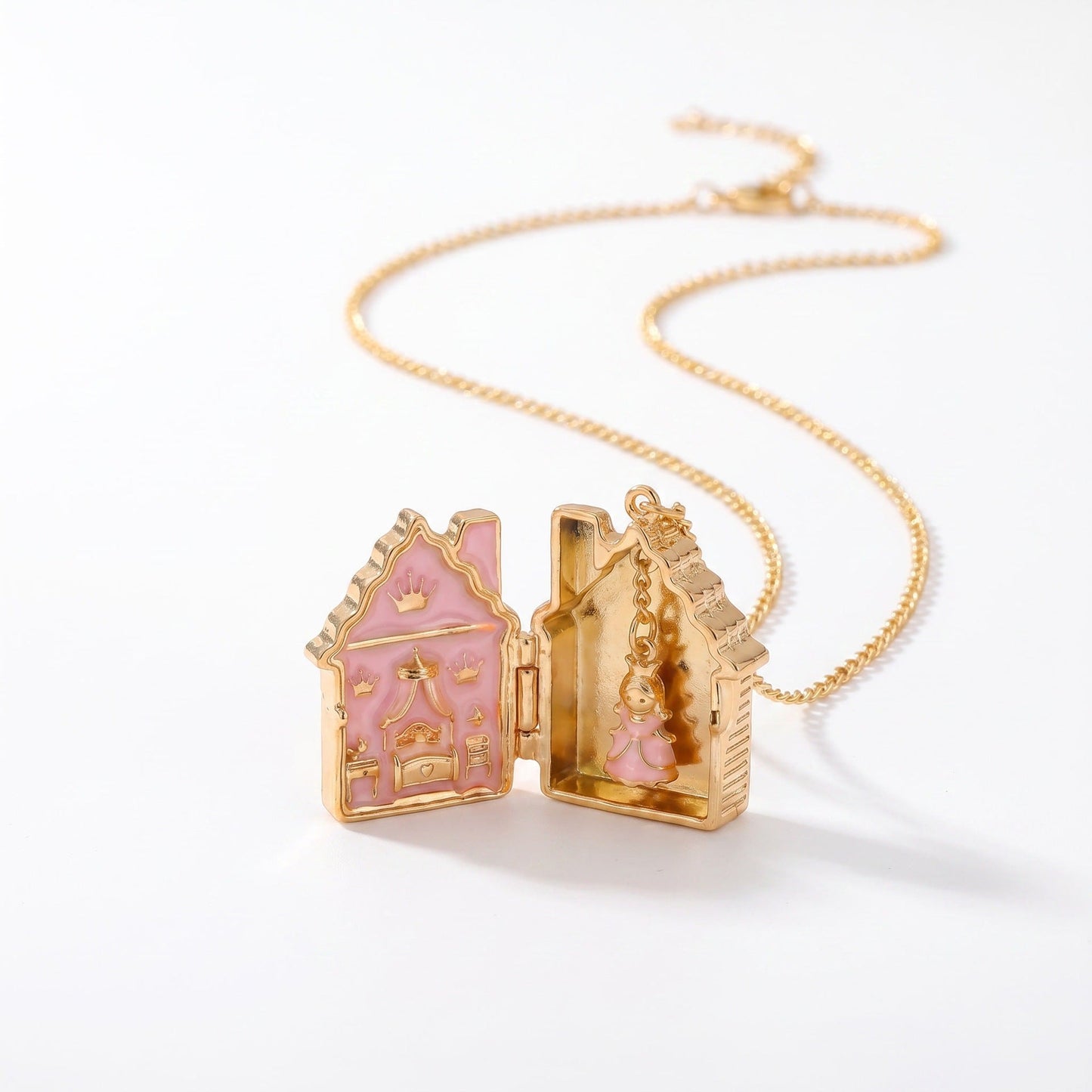 Gingerbread House Series Openable Pendant Necklace