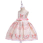 Embroidered For Big Children Tube Top Mesh Flower Girl Dress
