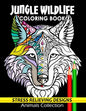 Jungle Wildlife Coloring Book: Animals Adults Coloring Book Stress Relieving Designs Patterns - Paperback