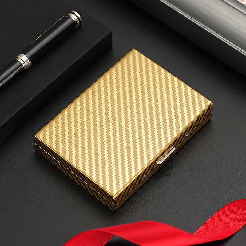 6-Slot Multi-Function Stainless Steel Large-Capacity Metal Card Holder