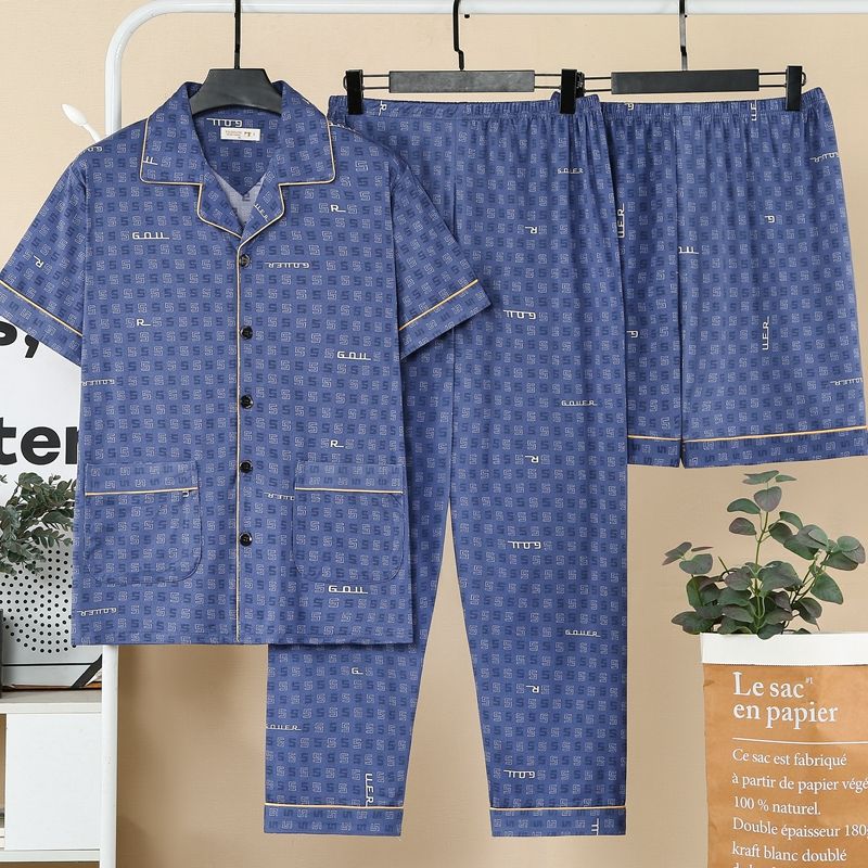 Men's Summer Short-sleeve Pants For Spring And Autumn
