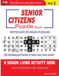 SENIOR CITIZENS Puzzle Book: Vol. 1 - Paperback