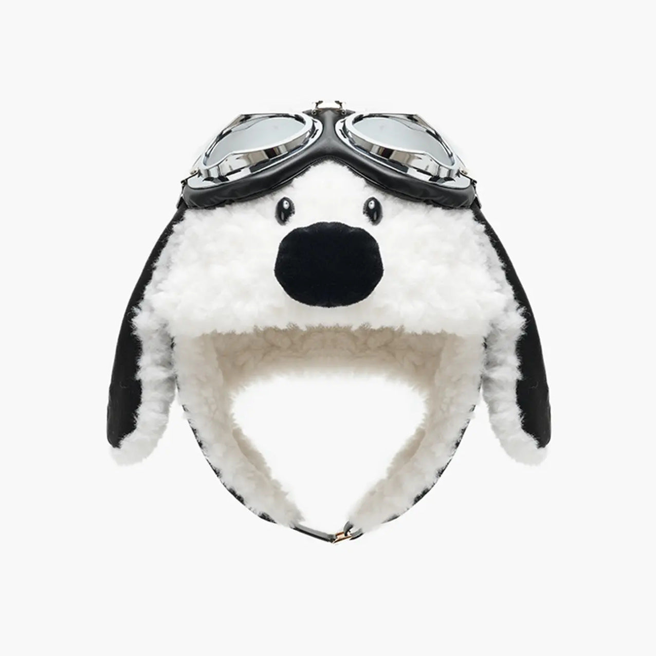 Fleece-Lined Warm, Cold-Weather Ear-Protecting Outdoor Skiing Aviator Glasses And Lei Feng Hat