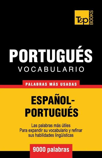 Vocabulario español-portugués - 9000 palabras más usadas - Paperback