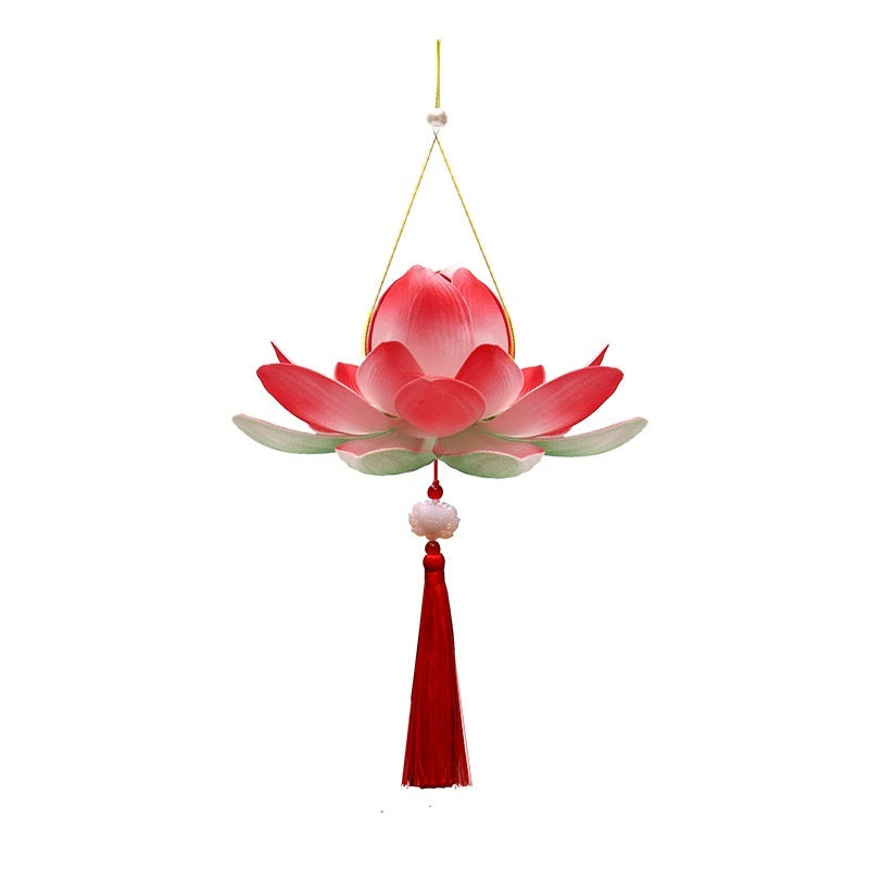 Creative Antique-Style Lotus Hand-held Luminous Lantern