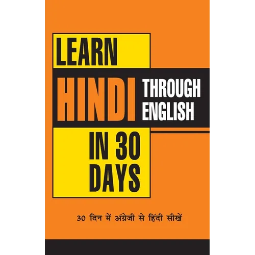 Learn Hindi in 30 Days Through English - Paperback