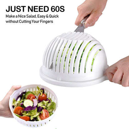 Fast Salad Maker Cutter Bowl