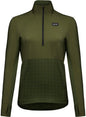 Gorewear Trail KPR Hybrid 1/2-Zip Jersey - Utility Green Women's Large