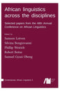 African linguistics across the disciplines - Hardcover