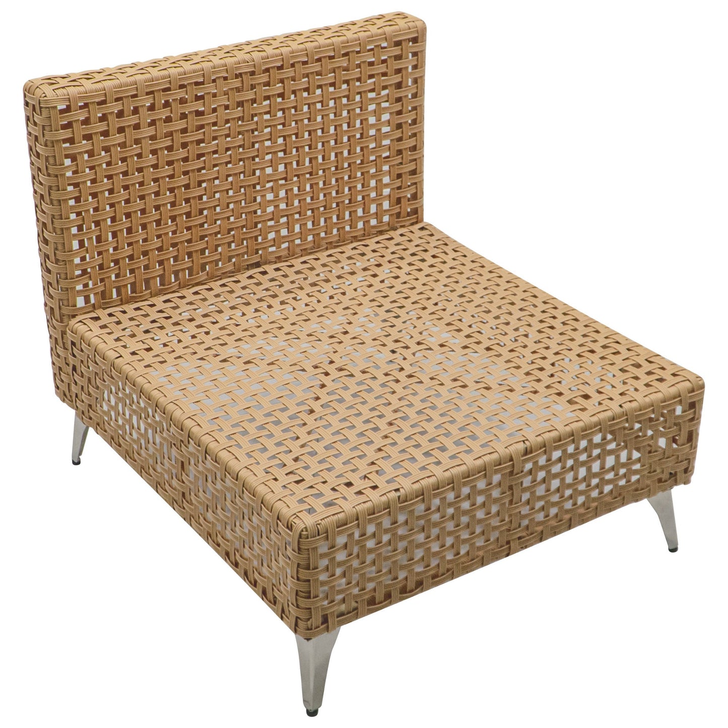 Outdoor Patio Set with Fire Pit Table Rattan Metal Beige 8 Piece