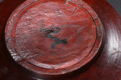 Wood Lacquerware Plate with Silver Inlay – Dunhuang Flying Apsaras (16cm)