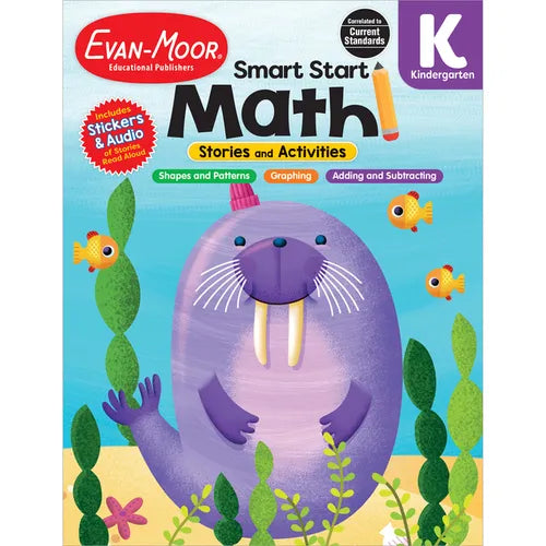 Smart Start: Math Stories and Activities, Kindergarten Workbook - Paperback