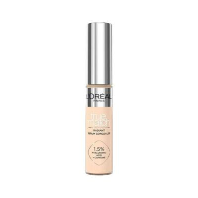 Loreal Paris True Match Radiant Serum Concealer - Lightweight Hyaluronic Acid Concealer for Brightening & Smoothing Skin