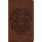 ESV Thinline Bible, Red Letter (Trutone, Brown, Royal Lion Design) - Imitation Leather