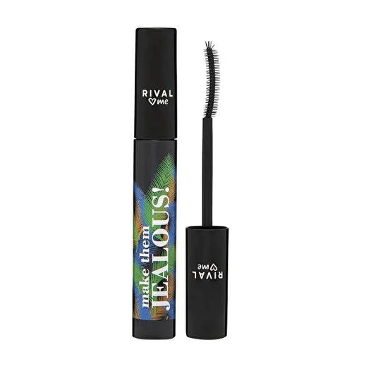 Rival Loves Me Vegan Mascara - Long-Lasting, Volumizing, Natural Beeswax Formula for Enhanced Eyelashes