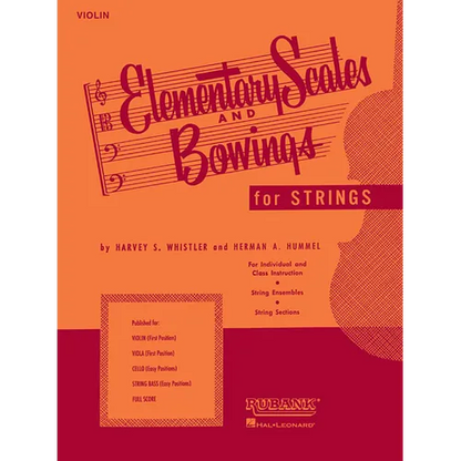 Elementary Scales and Bowings - Violin: (First Position) - Paperback
