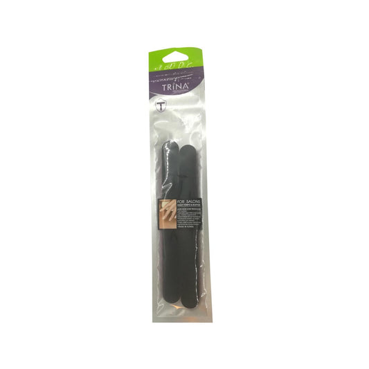 Trina Black Nail Buffer - 2 Pack Paper Nail File for Shaping & Polishing