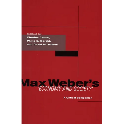 Max Weber's Economy and Society: A Critical Companion - Paperback
