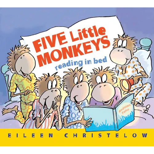 Five Little Monkeys Reading in Bed Board Book - Board Book