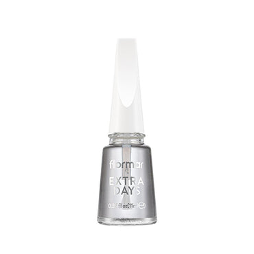 Flormar Extra Days Nail Polish Top Coat - Long-Lasting, Shiny Finish, Fast-Drying Nail Care