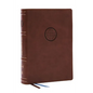 Life in Christ Bible: Discovering, Believing, and Rejoicing in Who God Says You Are (Nkjv, Brown Leathersoft, Red Letter, Comfort Print) - Imitation Leather