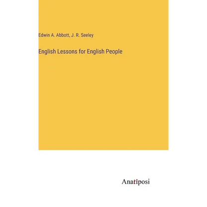 English Lessons for English People - Hardcover