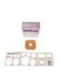 Safe N Simple 2-Piece Wafer Standard Wear with Tape Collar Beige 45mm 1 3/4" Flange with Pre Cut Stoma Opening (80 Count)