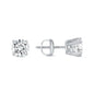 2 Ct Round Lab Created Grown Diamond Earrings 950 Platinum E/VVS Basket Screw