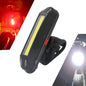 2-in-1 500LM Bicycle USB Rechargeable LED Bike Light Taillight Ultralight Warning Night