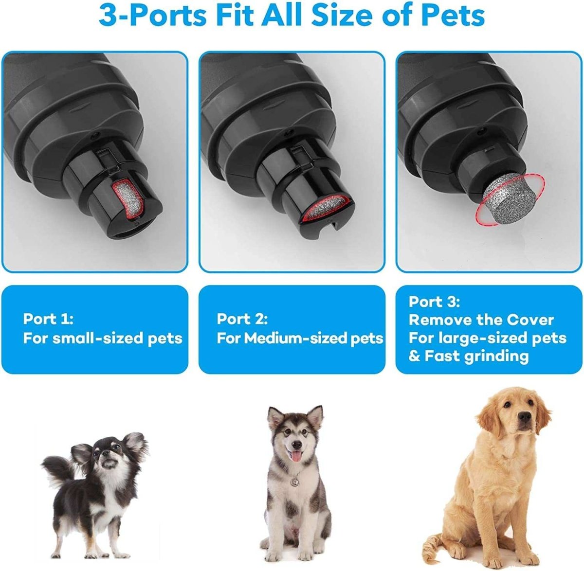 Dog nail easier with 2 LED Light