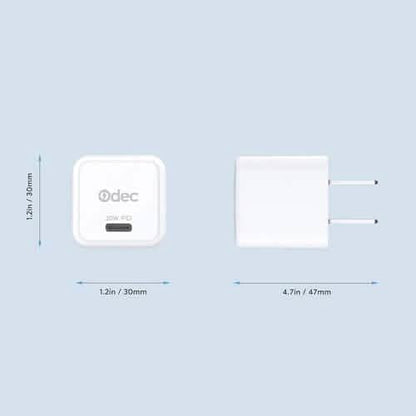 2-Pack: 20W iPhone Fast Charger Type C Wall Charging Adapter