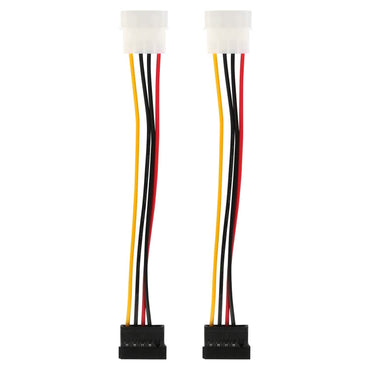 2-Pack: 4 Pin Male To 15Pin Female Data Cable Adapter
