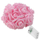2-Pack: 40 LEDs Rose Flower String Lights
