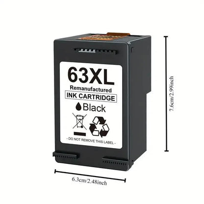 2-Pack: 63XL Ink Cartridges Black & Tri-Color for HP 63 Ink