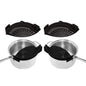 2-Pack: Easy Snap On Heat Resistance Silicone Kitchen Strainer