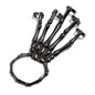 2-Pack: Gothic Bone Bracelet with Ring