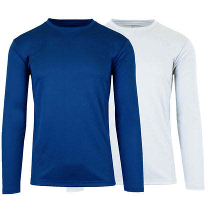 2-Pack: Men's Moisture Wicking Wrinkle Free Tagless Peformance Tops